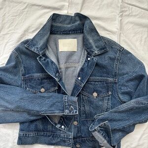 Denim crop jacket